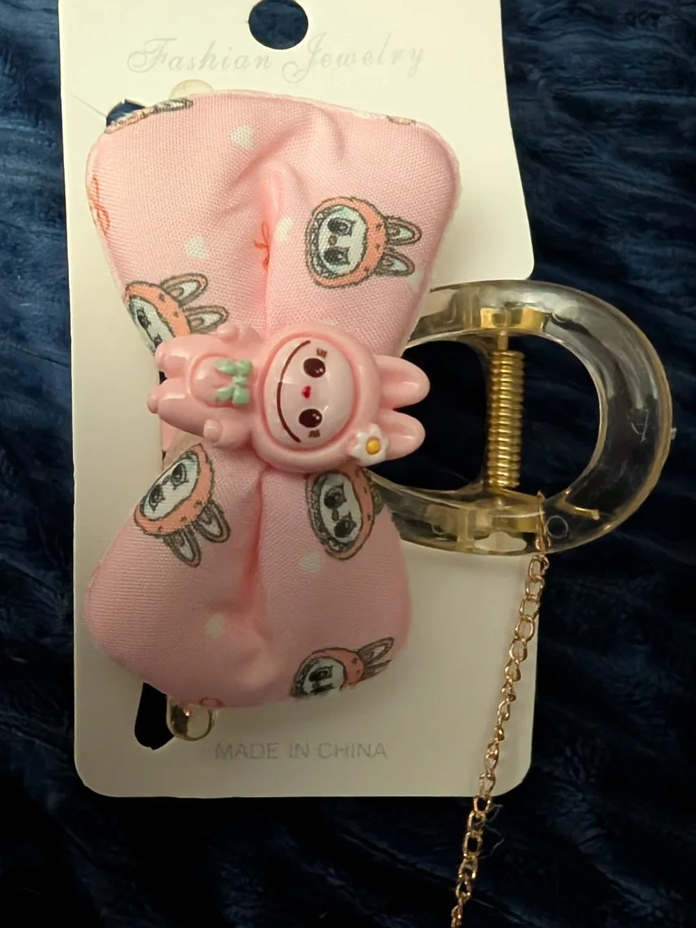 3 Labubu Claw Clips